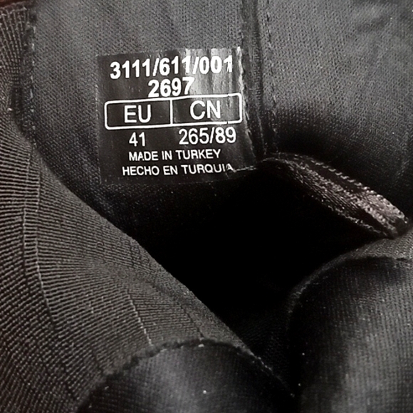 ZARA EUC Leather Heel Lug Sole Ankle Boots Combat Boots Sz 10 - Picture 4 of 9